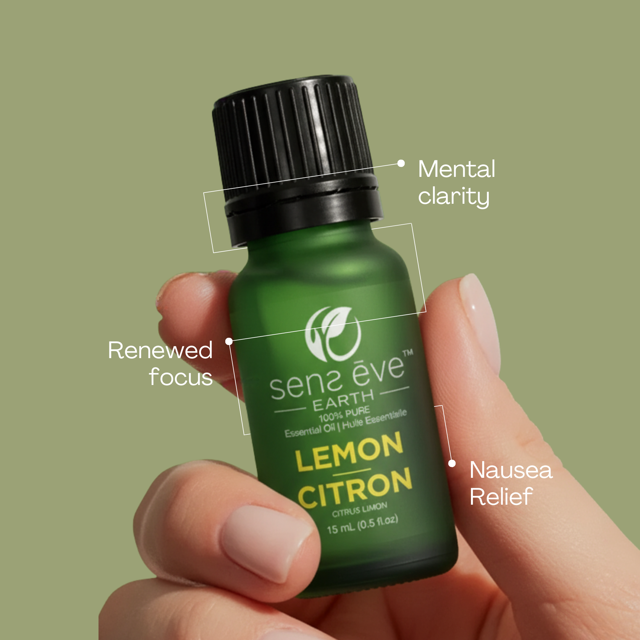 CITRON (Citrus limon) Huile essentielle 100% Pure et Naturelle - 15mL