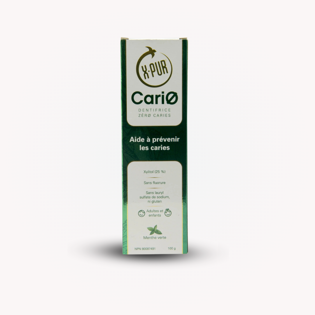 DENTIFRICE Cario 100% NATUREL ANTI-CARIES Saveur à la menthe