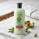 Herbal Care – Pack Hydratant, Shampoing, Après-Shampoing Olive & Masque 2x350ml
