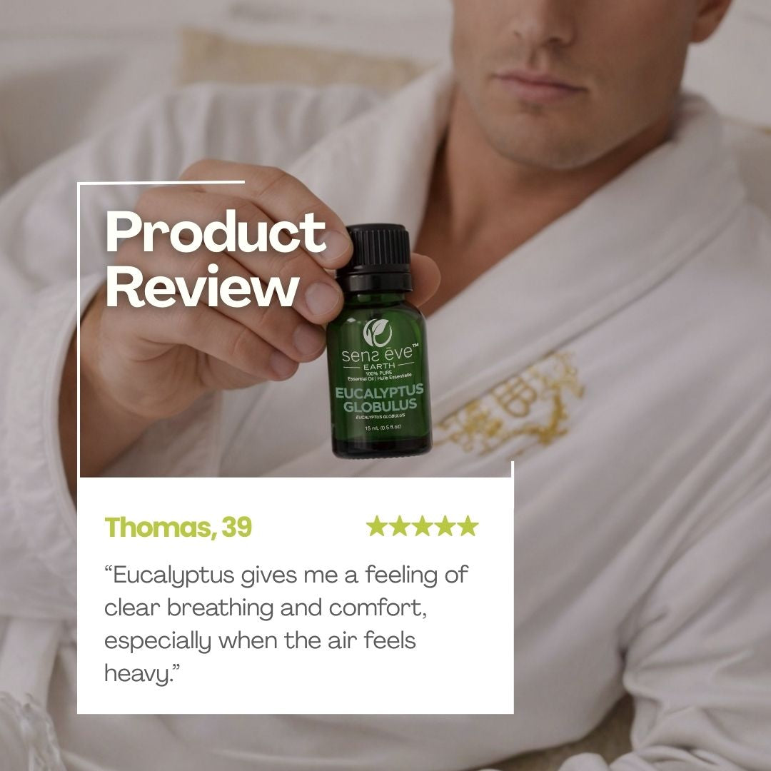 EUCALYPTUS GLOBULUS (Eucalyptus Globulus) Huile essentielle 100% Pure et Naturelle - 15mL