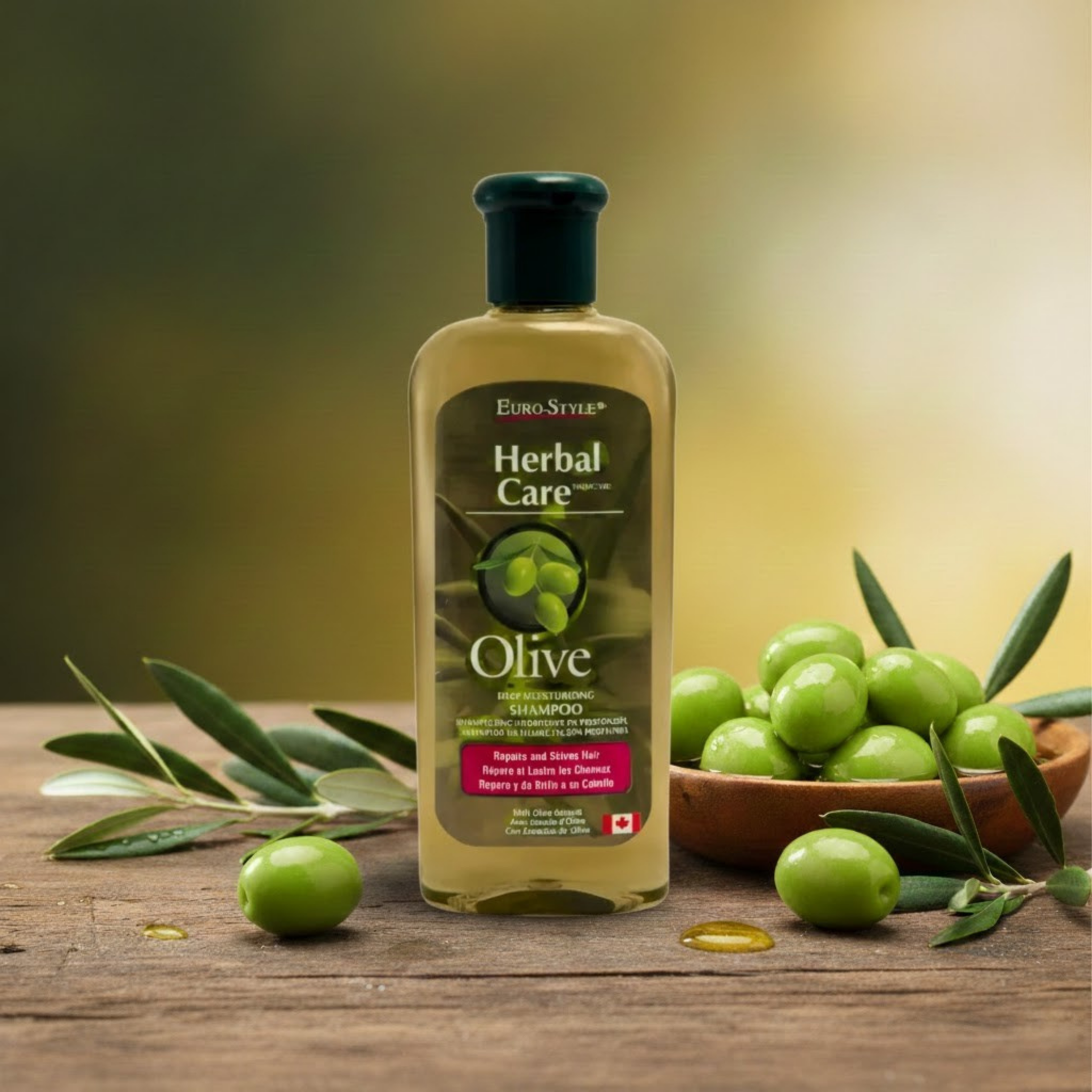 SHAMPOOING HYDRATANT INTENSE (Huile d'Olive) -  350mL