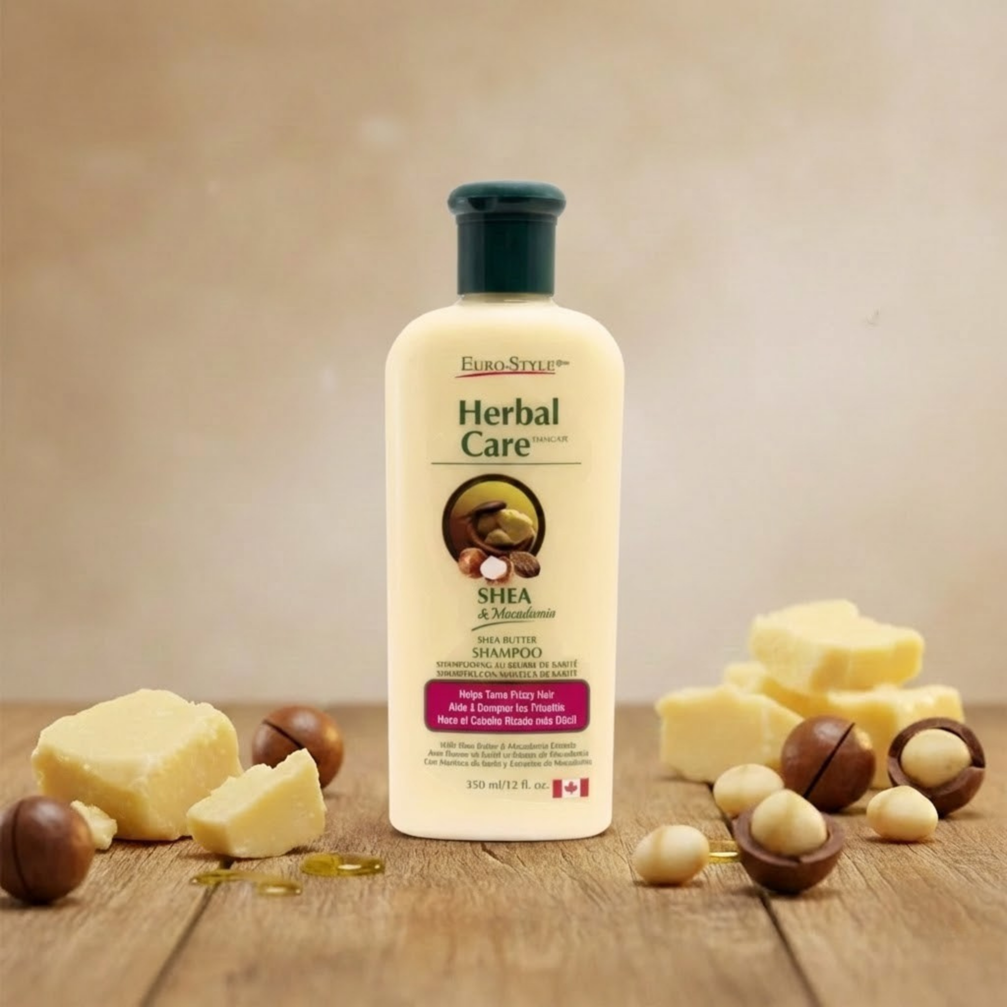 SHAMPOOING ANTI-FRISOTTIS (Beurre de Karité et Extrait de Macadamia) - 350 mL