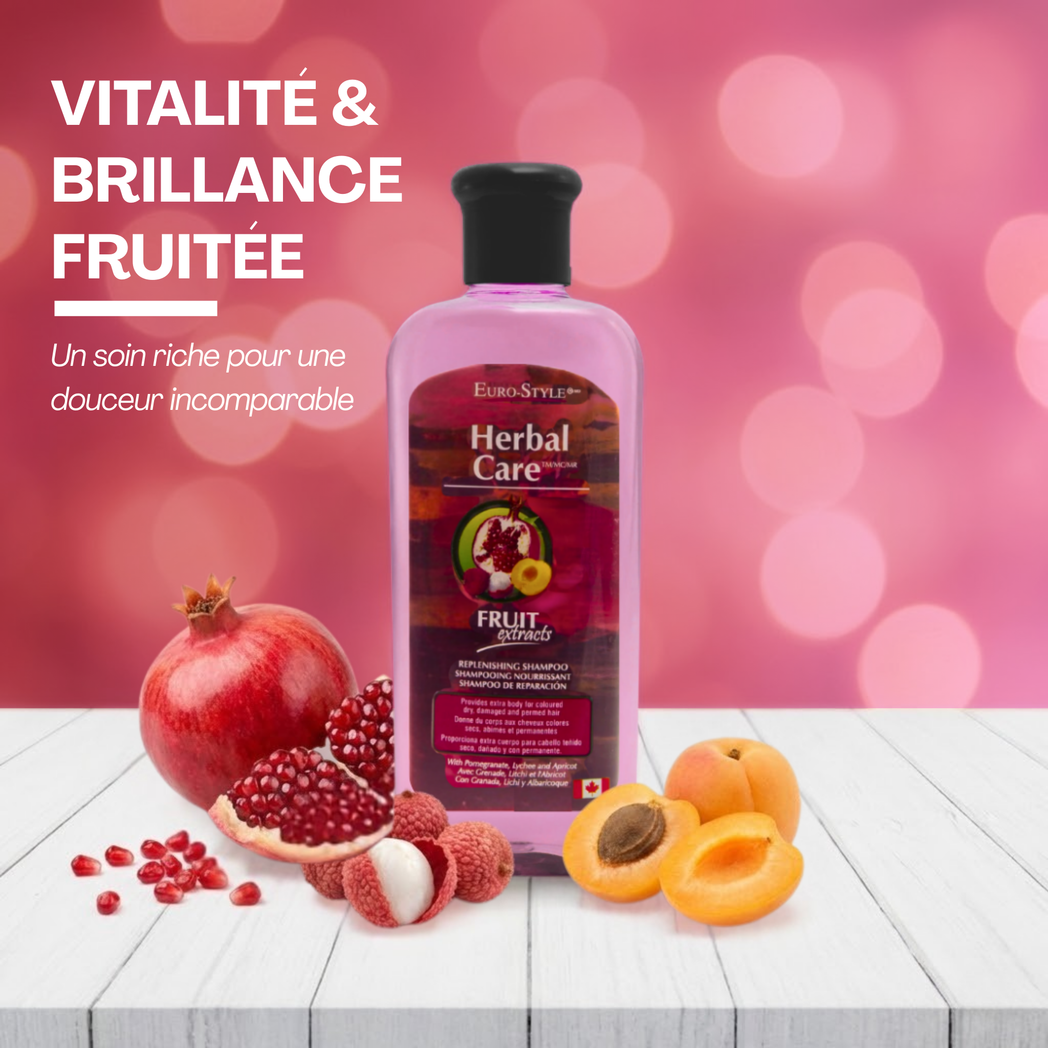 SHAMPOOING NOURRISSANT (Extraits de Fruits) - 350mL
