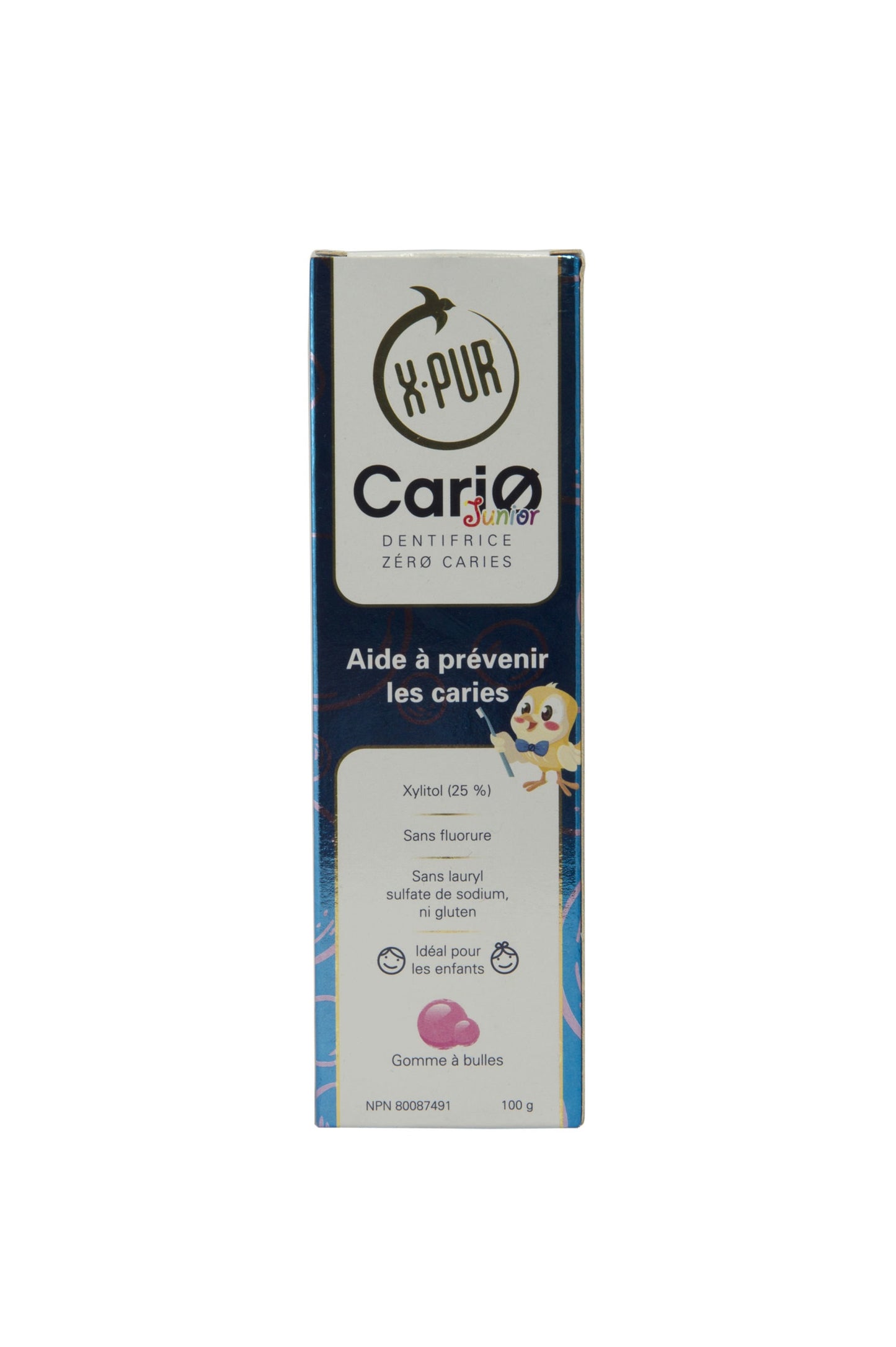 DENTIFRICE Cario 100% NATUREL ANTI-CARIES Saveur gomme à bulles