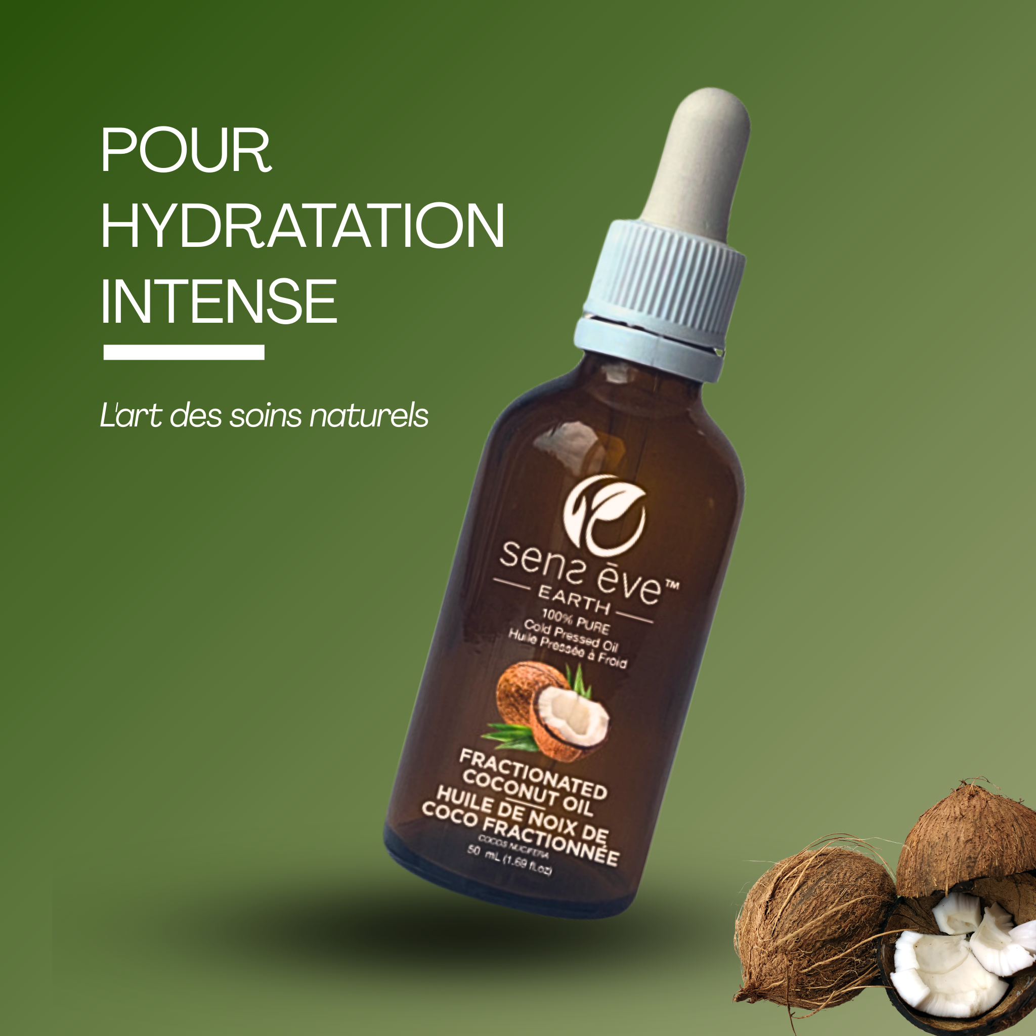 NOIX DE COCO FRACTIONNéE (Cocos nucifera) Huile essentielle 100% Pure et Naturelle - 50mL
